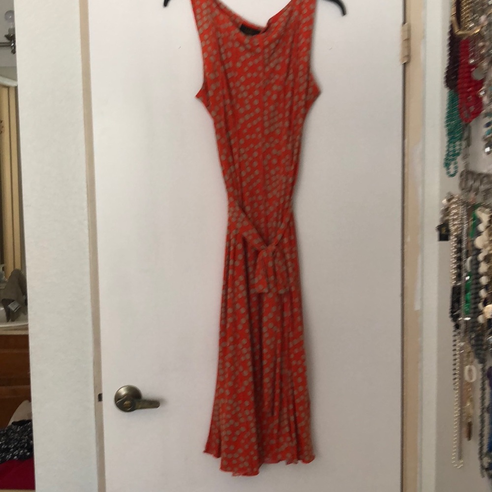 Tan and orange dress NWT